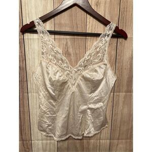 Maidenform 34 sweet nothings cami camisole  top pink vintage